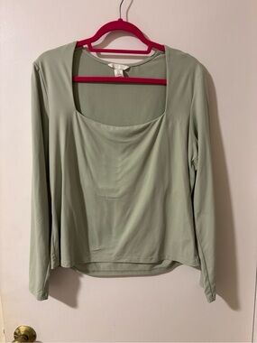 H&M Square Neck Long Sleeved Top
